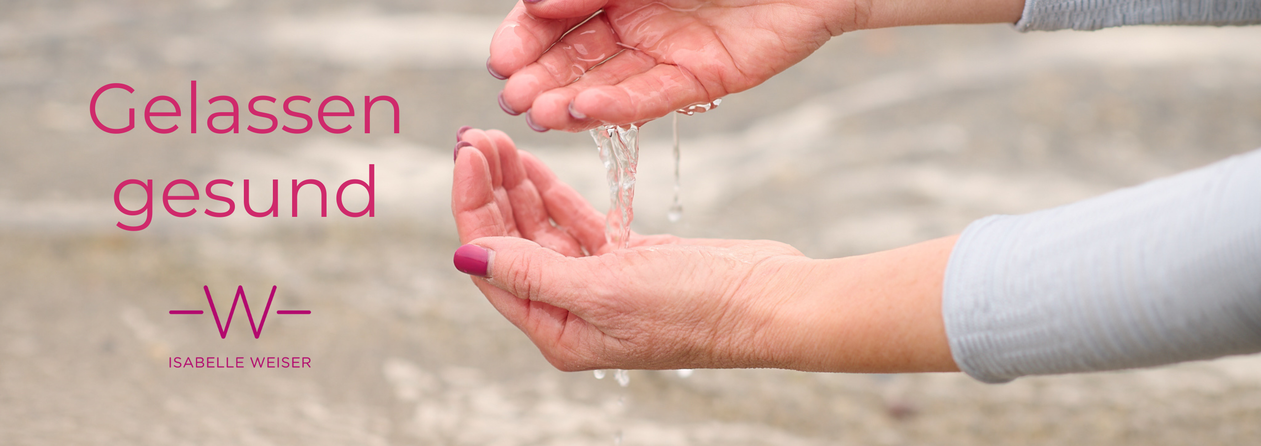 Hände mit Wasser